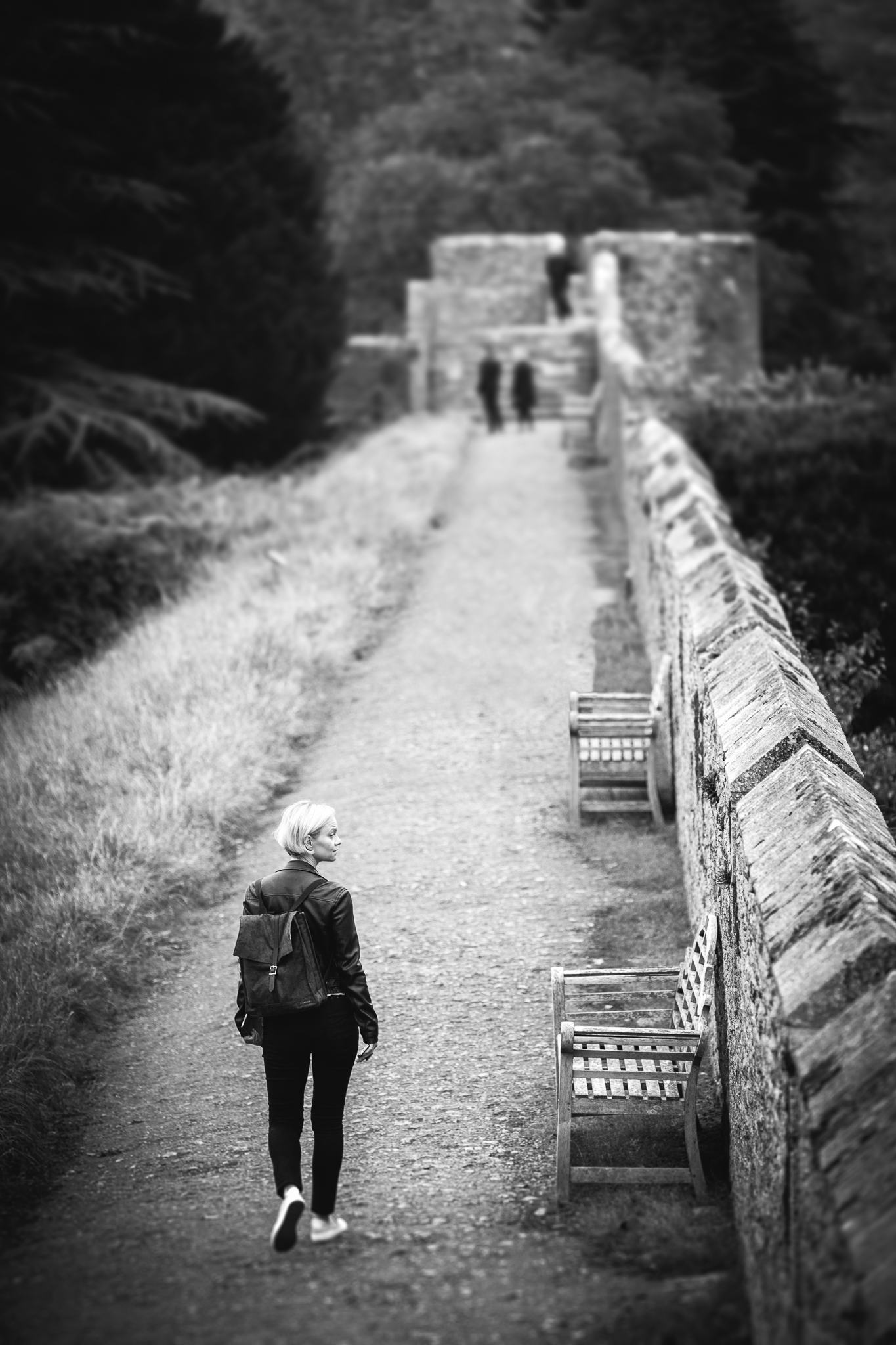 Walk along the wall